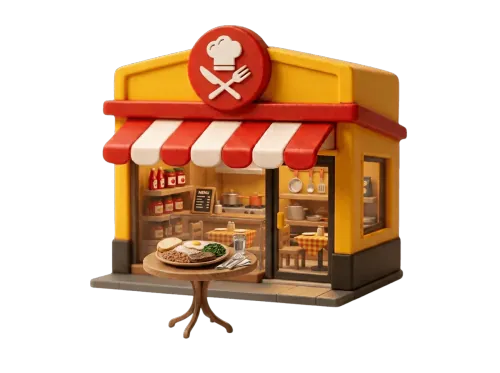 Ilustração de Restaurantes